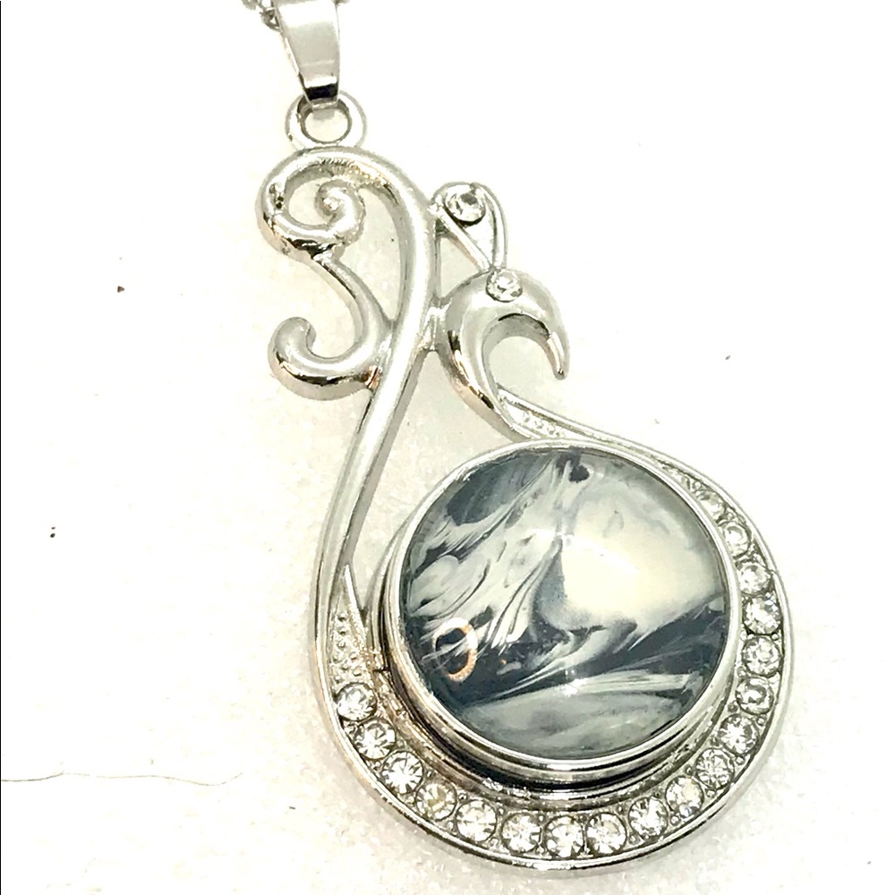 Necklace with handmade 20mm snap SN20